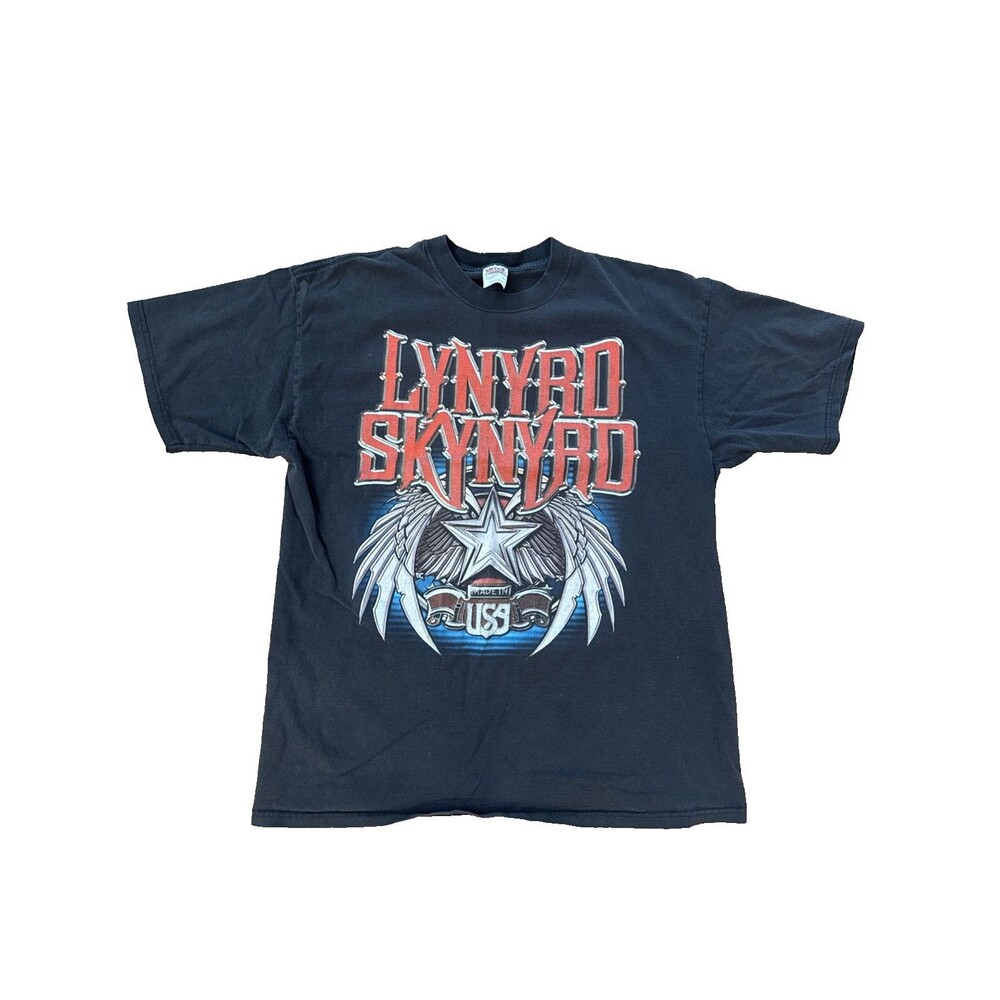 2004 Lynyrd Skynyrd Shirt Adult Large Black Tour Band Concert Vicious Cycle